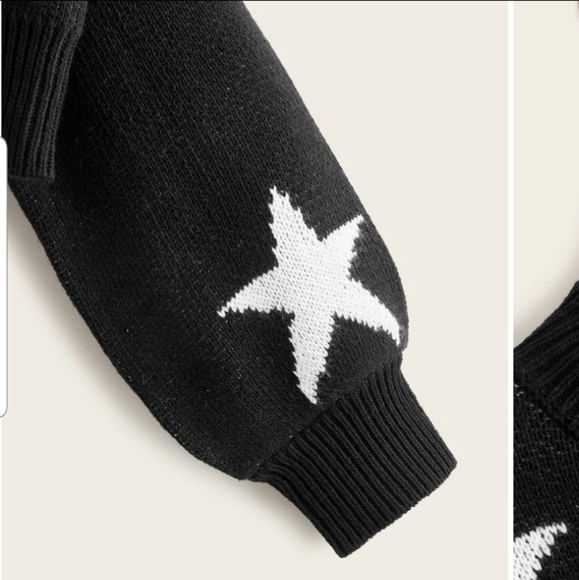 💙 ZAFUL Star Drop Shoulder Jumper Sweater - Red Wine - Picture 5 of 6